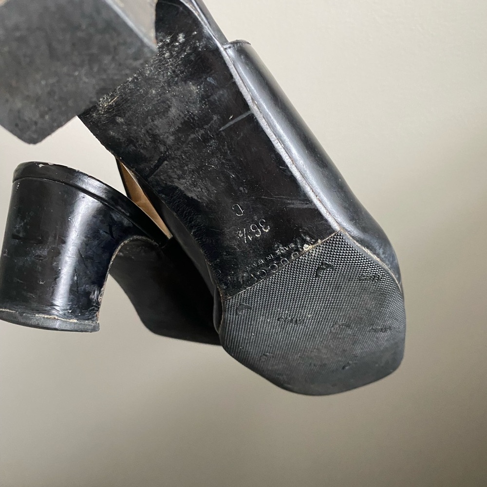 Vintage Gucci Black Slingback Heels - Picture 4 of 5